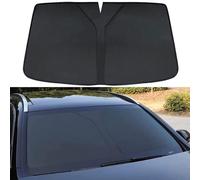 MUGONGWEI Car Windscreen Sun Shade for Toyota Estima 50 2012 2013 2014 2015 2016 2017 2018 2019 2020 2021 2022 2023 2024, Windscreen Shade,Car Front Window Visor Blocks UV Rays,Black