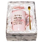 Mugpie Cancer Survivor Gifts for Women - This Is My Chemo Mug - Survivor Gifts for Breast Cancer Awareness Chemo Patient Friends - Cute Get Well Soon Christmas Gift Pink Coffee Cup 11.5oz + Gift Box