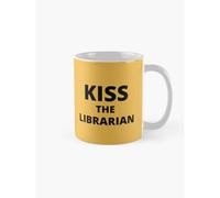 Mugs 11oz Kiss the Librarian - Buffy the Vampire Slayer Coffee Ceramic Mug Funny Anniversary Novelty Christmas Gift