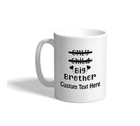 Mugs Announcement Only Big Brother Heart Porcelain Mugs Women 330ml | Mug Thick Coffee Mug for Hot Cocoa New Home Birthdays