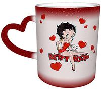 Mugs Betty Boop Anime Ceramic Heat Sensitive Color Changing Coffee Mug Starry Sky Novelty Unique Funny Galaxy Coffee Mug Tea Mugs Novelty and Unique Gift