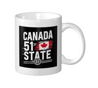 Mugs Canada 51St State 330Ml Coffee Cups Ceramic Durable Mug for Syrup Milk Office