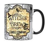 Mugs Halloween Witch Witches Brew Pumpkin Mug Special Moments 2 PCS | Durable Coffee Cups Novelty Ceramic Mug Xmas Coworker