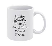 Mugs I Like Spooky Things and The Word Tea Mug Love's Day 330ml