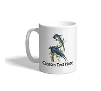 Mugs Magpie Jay James Audubon Birds Animals Coffee Mug Xmas 2PCS-330ML | Novelty Hot Chocolate Cups Resusable Ceramic Mug Teacher Home