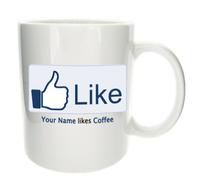 Mugs n Kisses Personalised Facebook Coffee Lover Funny Office Gift - Treat Republic Collection.