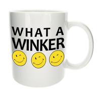 Mugs n Kisses What a Winker' Funny Office Tea Coffee Gift 11oz Ceramic Mug - Treat Republic Collection.
