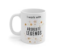 MugsByAly I Work with Absolute Legends Coffee Mug- Work Colleagues Gifts
