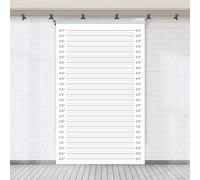 Mugshot Height Charts Backdrop Banner Police Lineup Height Charts Accurate Measurements Theme Decor for Boys Girls Bachelorette Wedding Night Party Photo Props Decorations Supplies 47.2x78.7in-BECKTEN
