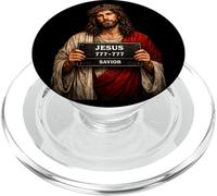 Mugshot Jesus Portrait Vintage Crown of Thorns Design PopSockets PopGrip for MagSafe
