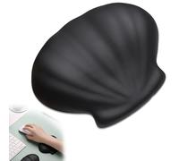Mugtide Shell Wrist Rest, Wrist Rest for Keyboard and Mouse, Memory Foam Wrist Rest, Relieves Elbow Pain, Suitable for Computer and Laptop Armrests (Black)