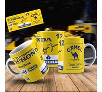 Mugtime (TM) - Ayrton Senna F1 Formula One Nacional Lotus car Coffee Tea Mug Ceramic Cup - 330ml 11oz