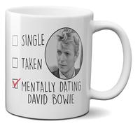 Mugtime TM - David Bowie Mug Mentally Dating Coffee Cup Tea Funny Ceramic 11oz 320ml