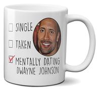 Mugtime TM - Dwayne Johnson - The Rock - Mug Mentally Dating Coffee Cup Tea Funny Ceramic 11oz 320ml