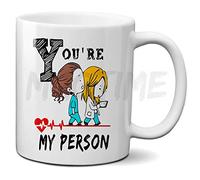 Mugtime (TM) - Grey's Anatomy You're My Person - Cute Coffee Tea TV Novelty Mug Cup - 330ml Ceramic