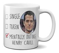 Mugtime TM - Henry Cavill Mug Mentally Dating Coffee Cup Tea Funny Ceramic 11oz 320ml