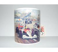 Mugtime (TM - Tribute to Ayrton Senna, Triple World Champion of Formula 1 - Mug Cup Ceramic 330ml 11oz