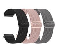 Mugust Bands for Fitvii HM57 / MorePro HM57 Smart Watch Bands, Stretch Elastic Nylon Band for Fitvii/MorePro HM57 Smartwatch Replacement Wristband Adjustable Straps
