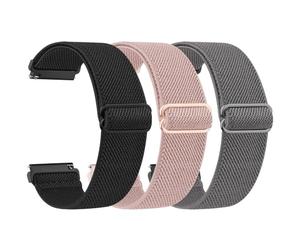 Mugust Bands for Fitvii HM57 / MorePro HM57 Smart Watch Bands, Stretch Elastic Nylon Band for Fitvii/MorePro HM57 Smartwatch Replacement Wristband Adjustable Straps