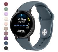 Mugust Garmin Bracelet for Garmin Vivoactive 5/3, Garmin Vivomove 3/HR/Luxe/Style, Garmin Forerunner 55/245/645, 20 mm Silicone Wristbands Sport Adjustable Replacement Watch Strap