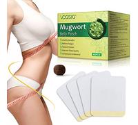 Mugwormwood Belly Sticker, 40 Pieces Natural Wormwood Essence & Navel Sticker Sage Navel Sticker Natural Cleaning Moisture Moxa Hot Moxibustion Navel Wormwood Sticker