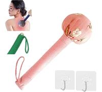 Mugwort Massage Hammer, 10.2/12.2in Long Handheld Soft Manual Body Lymphatic Drainage Massage Hammer for Body Muscle Relax Meridian Active (Pink,S:10.2IN)