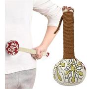 Mugwort Massage Hammer - Extended Reach Stick, Firm Muscle Beater | Anti-Fatigue Massage Wand, Ergonomic Body Tapper with Wooden Head for Household Comfort Pain Solution and Relax Routine