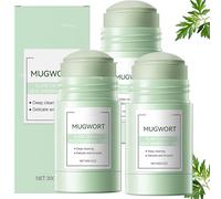 Mugwort Mud Mask Stick, Green Stick Mask, Improves Acne and Reduces Blackheads. Acne Removing Mugwort Mask Deeply Cleanses Pores, Controls Oil and Balances The Skin's Oil-water Balance (3PCS)