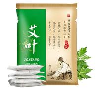 Mugwort Powder Foot Soak, 100 bags/pack Chinese Natural Mugwort Herb Foot Soak, Disposable Herbal Foot Bath Soak for Relax Eliminating Dampness