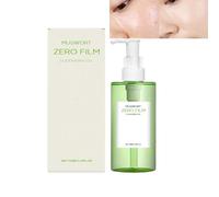 Mugwort Zero Film Cleansing Oil, Natural Makeup Remover & Facial Cleanser Oil, Daily Impurity Removal, Deep Pore Care, Gentle Lightweight Hydrating for All Skin (1pcs)