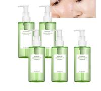 Mugwort Zero Film Cleansing Oil, Natural Makeup Remover & Facial Cleanser Oil, Daily Impurity Removal, Deep Pore Care, Gentle Lightweight Hydrating for All Skin (5pcs)