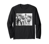 Muhammad Ali Champion Boxer Runs With College Students Long Sleeve T-Shirt
