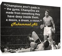 Muhammad Ali Champions Picture Print On Framed Canvas Wall Art Home Decoration 40’’ x 30’’ inch(102x 76 cm)-38mm Depth
