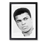 Muhammad Ali Framed Print | A2 Black Framed Wall Art | Ready to Hang | Modern Nature Picture | Living Room Bedroom Lounge Office