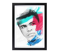 Muhammad Ali V2 Framed Print | A2 Black Framed Wall Art | Ready to Hang | Modern Nature Picture | Living Room Bedroom Lounge Office