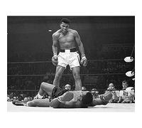 Muhammad Ali "vs Liston Landscape - Corbis" Canvas Print, Cotton, Multi-Colour, 3.20 x 60.00 x 80.00 cm
