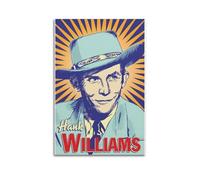 MUHDENG Hank Williams Poster Room Decor Artistic Poster for Bedroom Living Room Walls Aesthetic Poster 16x24inch(40x60cm) Unframe-style