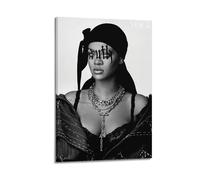 MUHDENG Rihanna Poster Room Decor Artistic Poster for Bedroom Living Room Walls Aesthetic Poster 08x12inch(20x30cm) Frame-style