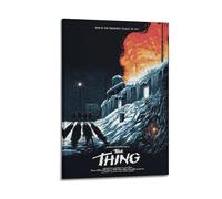 MUHDENG The Thing Poster Room Decor Artistic Poster for Bedroom Living Room Walls Aesthetic Poster 12x18inch(30x45cm) Frame-style
