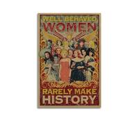 MUHDENG Well Behaved Women Rarely Make History Poster Room Decor Artistic Poster for Bedroom Living Room Walls Aesthetic Poster 12x18inch(30x45cm) Unframe-style
