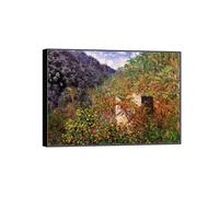 MUHJDYC Landscape Prints-Famous Painting Reproduction on Canvas-Black Frame Picture Wall Art for Home Decor(Valley) 50x70cm-19x27in