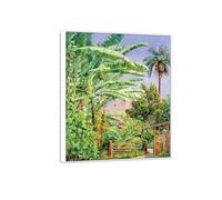 MUHJDYC Marianne North Wall Art Famous Poster-Canvas Picture-Prints for Living Room-Paintings Reproduction(Trees in Garden) 30x35cm-12x14in White Frame