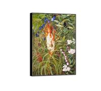 MUHJDYC Marianne North Wall Art Famous Poster-Canvas Picture-Prints for Living Room-Paintings Reproduction(Fruits) 50x70cm-19x27in Black Frame