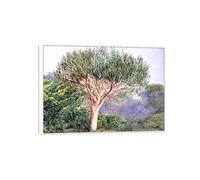 MUHJDYC Marianne North Wall Art Famous Poster-Canvas Picture-Prints for Living Room-Paintings Reproduction(Tree) 70x100cm-27x39in White Frame