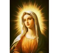 Muholin Christian Sacred Heart Jesus Art Posters Prints Catholic Pure Virgin Mary Canvas Painting Religious Believers Bedroom Home Decor 30x40cm No Frame