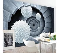 Muholin Custom 3D Stereoscopic Circle Ball Home Improvement Mural Living Room Dining Room TV Background Photo Wallpaper 150cm(W)×105cm(H)