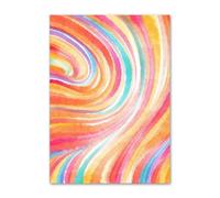 Muholin Nordic Posters Colorful Point Shape Color Block Abstract Wall Art Canvas Painting And Prints Wall Pictures For Living Room Decor 30x40cm No Frame
