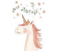 Muholin Pink Ballerina With Stars Cute Baby Llama Bear Deer Illustration Canvas Painting Print Poster For Nursery Decor 40x50cm No Frame