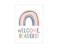Muholin Readers Today Leaders Tomorrow Quotes Canvas Poster Colorful Books Pattern Picture For Home Kids Room Wall Decor 50x70cm No Frame