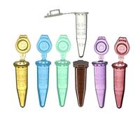MUHWA 500 PCS Polypropylene Graduated Microcentrifuge Tube with Snap Cap, 0.5ml Capacity Microtubes (Assorted Colors)